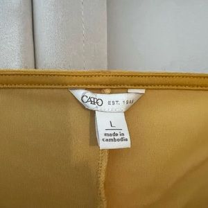 Gold velvet soft shirt